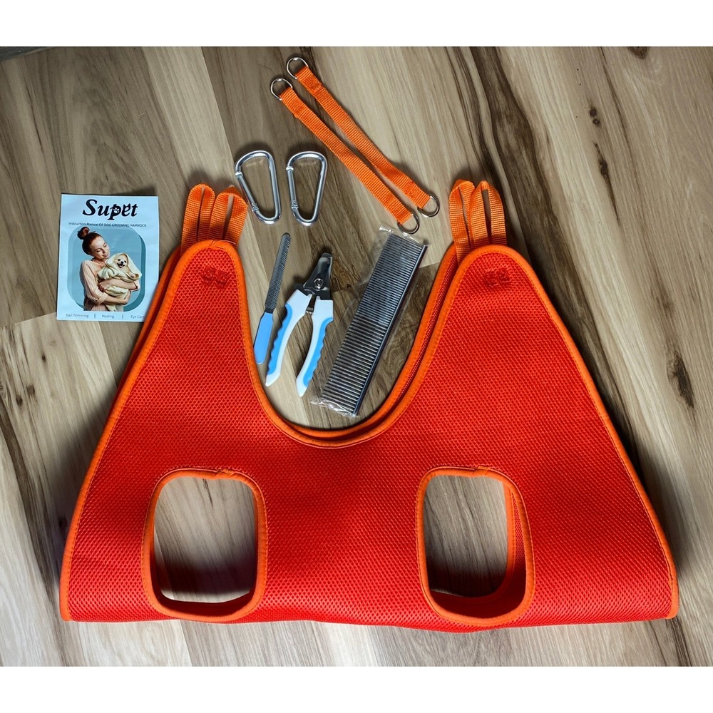 Dog Grooming Hammock Harness - Pet Nail Clipper Trim Hammock, Gentle Restraint L - Picture 3 of 7